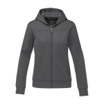 Sportjacke aus Polyester für Damen, 245 g/m2, Elevate Life farbe dunkelgrau zweite Vorderansicht