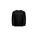 Kinder-Sweatshirt aus recyceltem Polyester, 300 g/m2, THC DELTA KIDS farbe schwarz zweite Ansicht