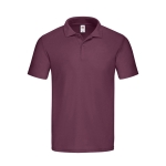 Poloshirt aus Baumwolle in vielen Farben, 185 g/m2, Fruit Of The Loom farbe granatrot erste Ansicht