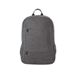 Rucksack aus RPET mit gepolstertem Tabletfach für 10,1” und PC 15,6” farbe dunkelgrau zweite Ansicht