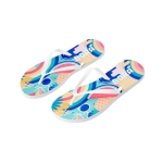 Flip Flops mit Sublimierung auf Sohle farbe weiß Ansicht mit Logo 1