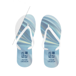 Flip Flops mit Sublimierung auf Sohle Ansicht mit Druckbereich