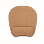 Ergonomisches Mauspad aus Kork mit rutschfester Unterseite farbe beige dritte Ansicht