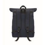 Gepolsteter Rolltop-Rucksack für Laptop aus Polyester, 15'' farbe blau zweite Ansicht