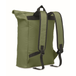 Gepolsteter Rolltop-Rucksack für Laptop aus Polyester, 15'' farbe militärgrün dritte Ansicht