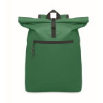 Gepolsteter Rolltop-Rucksack für Laptop aus Polyester, 15'' farbe dunkelgrün