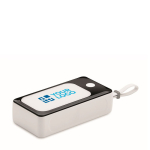 Powerbank mit Armband und USB-Kabel mit Typ-C-Stecker, 10.000 mAh Ansicht mit Druckbereich