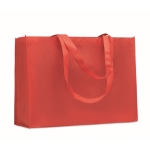 Längliche Tasche aus RPET Non-Woven mit langen Henkeln, 80 g/m2 farbe rot