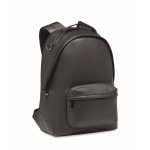 Laptop-Rucksack aus Kunstleder mit Vordertasche, 15'' farbe schwarz