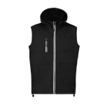 Softshell-Weste mit hohem Kragen und Mikrofleece-Innenseite, 300 g/m2 farbe schwarz erste Ansicht