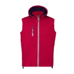 Softshell-Weste mit hohem Kragen und Mikrofleece-Innenseite, 300 g/m2 farbe rot erste Ansicht