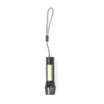 Wiederaufladbare Taschenlampe mit 1 LED-Licht und 10 COB-Lichtern farbe schwarz erste Ansicht