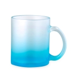 Glasbecher mit mattem Finish in durchscheinenden Farben, 350 ml farbe blau erste Ansicht