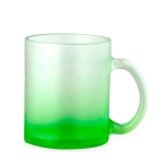 Glasbecher mit mattem Finish in durchscheinenden Farben, 350 ml farbe grün erste Ansicht