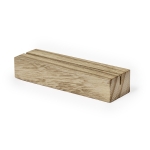 Einfacher eleganter Holzsockel mit Schlitz zum Ablegen von Dokumenten farbe holzton erste Ansicht