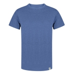 T-Shirt aus recycelter Baumwolle und RPET in Grundfarben, 150 g/m2 farbe blau erste Ansicht