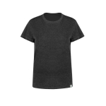 T-Shirt aus recycelter Baumwolle und RPET für Damen, 150 g/m2 farbe schwarz erste Ansicht