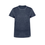 T-Shirt aus recycelter Baumwolle und RPET für Damen, 150 g/m2 farbe marineblau erste Ansicht