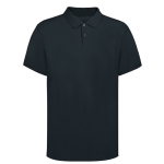 Unisex-Poloshirt aus 100 % gekämmter Baumwolle mit 2 Knöpfen, 220 g/m2 farbe ultramarinblau erste Ansicht