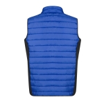 Softshell-Weste aus Polyester mit schwarzem Detail an der Seite farbe blau