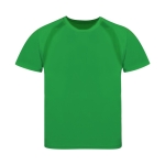 Technisches Kinder-T-Shirt aus 100 % atmungsaktivem Polyester, 135 g/m2 farbe grün erste Ansicht