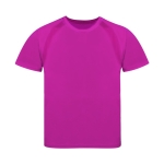 Technisches Kinder-T-Shirt aus 100 % atmungsaktivem Polyester, 135 g/m2 farbe pink erste Ansicht