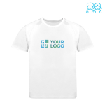 Technisches Kinder-T-Shirt aus 100 % atmungsaktivem Polyester, 135 g/m2 Ansicht mit Druckbereich