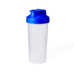 Transparenter Shaker mit farbigem Schraubverschluss und Filter, 800 ml farbe blau erste Ansicht