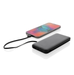 Powerbank mit Energieanzeigen und Typ-C-Kabel, 10.000 mAh farbe schwarz dritte Ansicht