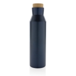 Thermoflasche aus recyceltem Stahl mit auslaufsicherem Deckel, 650 ml farbe blau