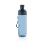 Flasche aus RPET mit abnehmbarem Deckel und Tragegriff, 600 ml farbe marineblau