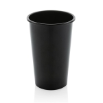 Einwandiger Becher aus recyceltem Aluminium, 450 ml farbe schwarz