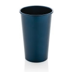 Einwandiger Becher aus recyceltem Aluminium, 450 ml farbe marineblau