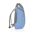 Rucksack im jugendlichen RPET-Design für Laptop, 14” farbe cyan-blau dritte Ansicht