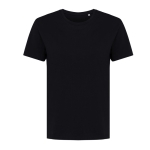 Damen-T-Shirt aus recycelter Baumwolle Slim Fit, Iqoniq, 160 g/m2 farbe schwarz