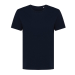 Damen-T-Shirt aus recycelter Baumwolle Slim Fit, Iqoniq, 160 g/m2 farbe marineblau dritte Ansicht