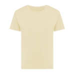 Damen-T-Shirt aus recycelter Baumwolle Slim Fit, Iqoniq, 160 g/m2 farbe hellgelb