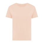 Damen-T-Shirt aus recycelter Baumwolle Slim Fit, Iqoniq, 160 g/m2 farbe lachsfarbig