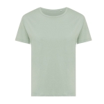 Damen-T-Shirt aus recycelter Baumwolle Slim Fit, Iqoniq, 160 g/m2 farbe olivgrün zweite Ansicht