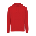 Unisex Sweatshirt aus recycelter Baumwolle Slim Fit, Iqoniq, 280 g/m2 farbe rot