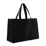 Tasche aus recyceltem Canvas mit diebstahlsicherem Fach, 400 g/m2 farbe schwarz zweite Ansicht