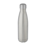 Doppelwandige Flasche aus recyceltem Edelstahl, 500 ml farbe silber