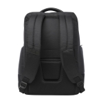 Wasserabweisender Laptop-Rucksack aus recyceltem Polyester, 15,6” farbe schwarz zweite Rückansicht