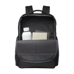 Wasserabweisender Laptop-Rucksack aus recyceltem Polyester, 15,6” farbe schwarz dritte Ansicht