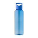 Flasche für kaltes Wasser aus RPET mit Silikondeckel und Griff, 500 ml farbe blau 41603.75