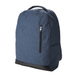 Diebstahlsicherer Laptop-Rucksack aus RPETmit Trolley-Gurt, 15” farbe blau 41603.75