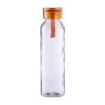 Glasflasche mit passendem Silikonstopfen und Band, 500 ml farbe orange erste Ansicht