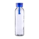 Glasflasche mit passendem Silikonstopfen und Band, 500 ml farbe hellblau erste Ansicht