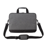 Laptoptasche aus 600D-Polyester mit Vordertasche, 15” farbe grau 41603.75