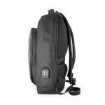 Wasserdichter Anti-Diebstahl-Rucksack aus recyceltem Polyester farbe schwarz Detailbild 6